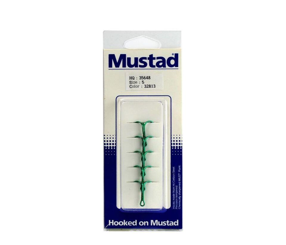 Mustad Hq:35648 No:5 Yeşil 3 Lü İğne