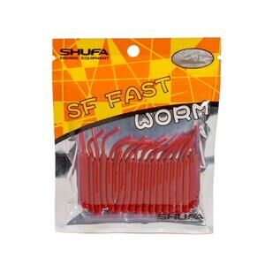 Shufa Fast Worm 5.1 Cm 20 Pcs Bloody