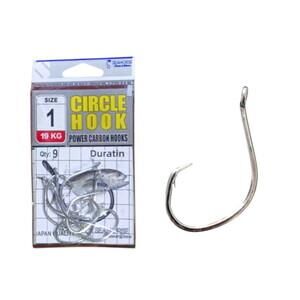 Sea Horse Circle Power Carbon Hooks Oty:9 No:1